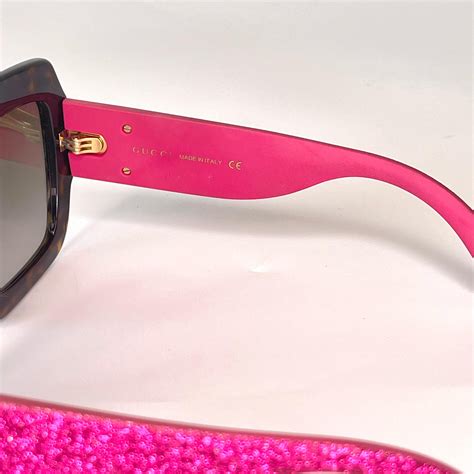 gucci havana pink sunglasses